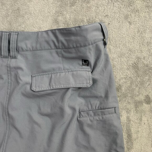 HUK Pursuit Shorts Mens XL Gray Stretch Performance Fishing Outdoor Gorpcore 8” - Picture 9 of 9